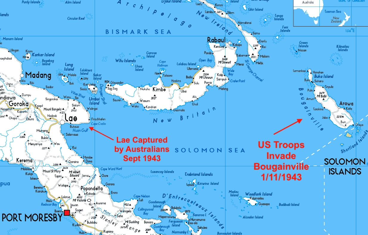 Capture of mainland New Guinea and Invasion of Bougainville Island